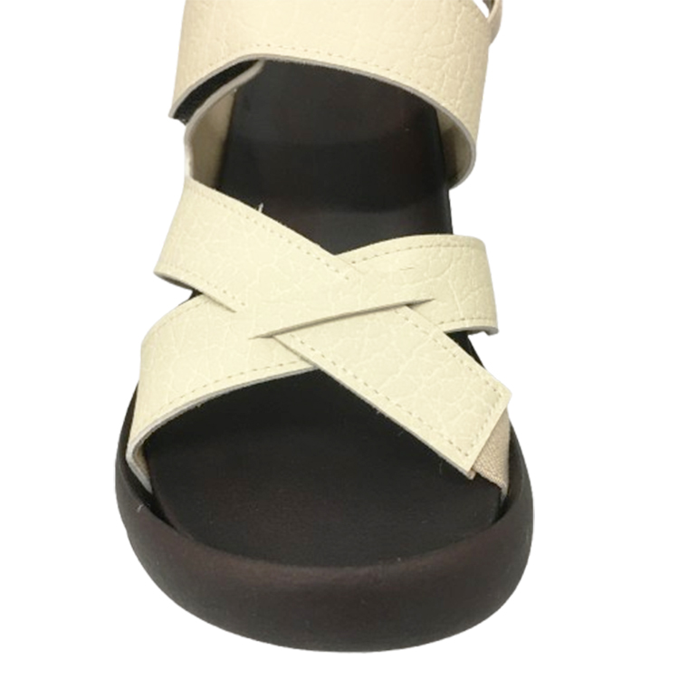 【Re:getA】リゲッタ クロスベルトウェッジサンダル アイボリー M (23-23.5cm) アイボリー M(23-23.5cm)