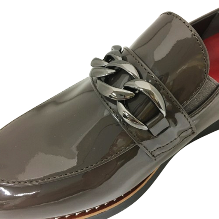 【amitie】アミティエ チェーンビットマニッシュローファー CHARCOAL/E 23cm CHARCOAL/E 23cm