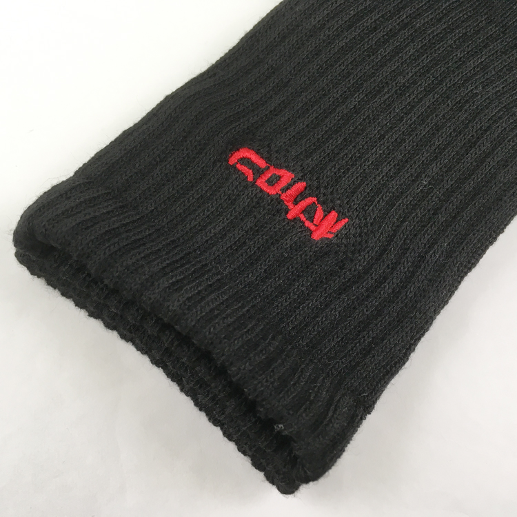 【履くホカロン】靴下 ロゴ刺繍底パイル クルー丈 3足組 23-25cm クルー丈 3足組 23-25cm