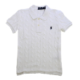 レディースPolo Ralph Lauren ホワイトニットポロシャツ Lサイズ レディースPolo Ralph Lauren ホワイトニットポロシャツ Lサイズ