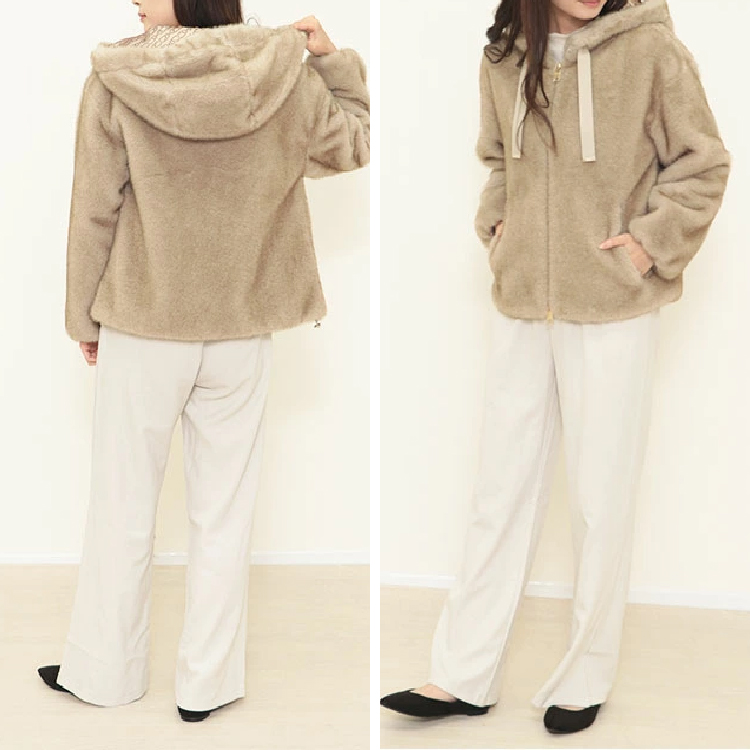 HERNO】ヘルノ メランジオルタナティブミンクファー ボンバー