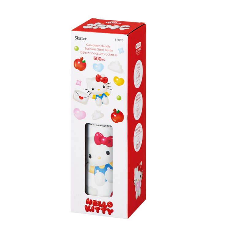 ハローキティ カラビナハンドルステンレスボ ぷっくりバルーン