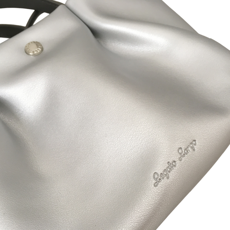 【Legato Largo】肩楽 合皮 ミニショルダー シルバー シルバー ミニショルダー