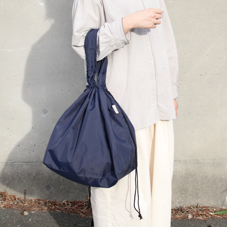 LAURIE ツートーン保冷ショッピングバッグ Saxe×Orange Saxe×Orange