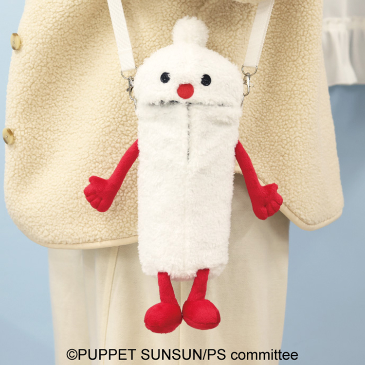 パペットスンスン もふもふペットボトルホルダー ノンノン(4月下旬入荷予定) ノンノン