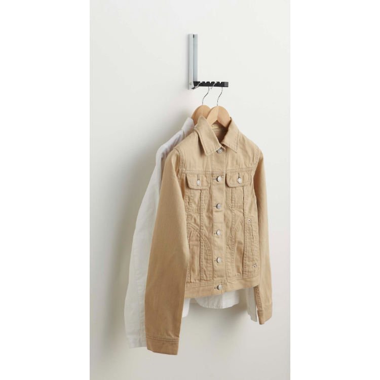 山崎実業 smart 折り畳みドアハンガー ブラック ブラック