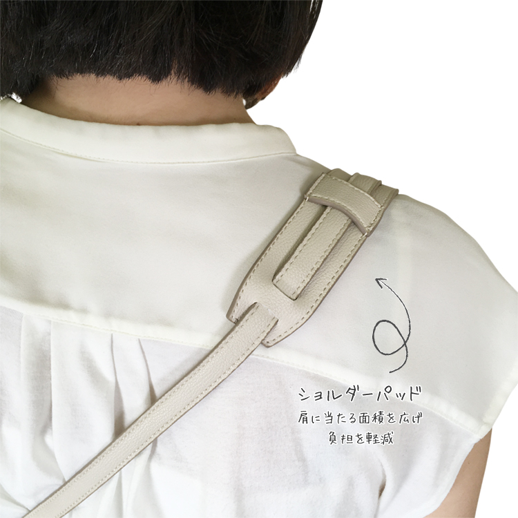 【Legato Largo】肩楽 合皮 ミニショルダー シルバー シルバー ミニショルダー