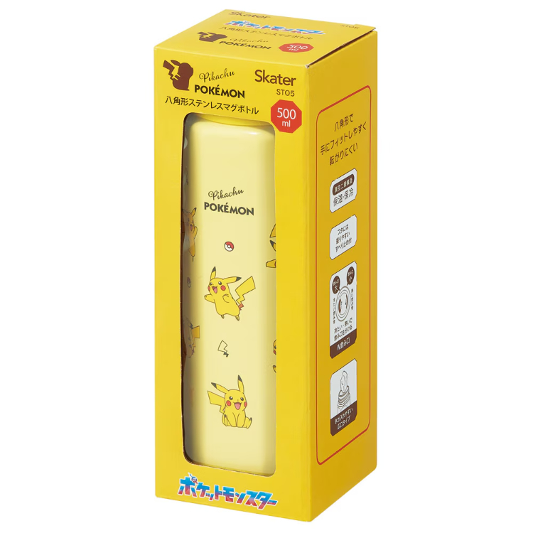 ポケットモンスター 八角ステンレスボトル500ml ピカチュウ 500ml