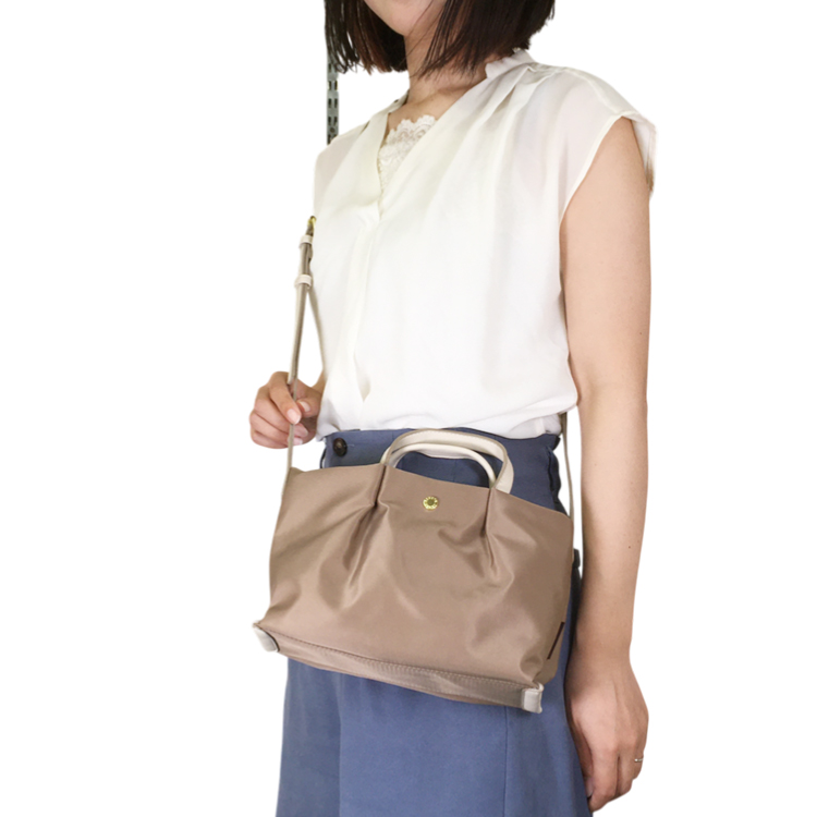 【Legato Largo】肩楽 合皮 ミニショルダー シルバー シルバー ミニショルダー