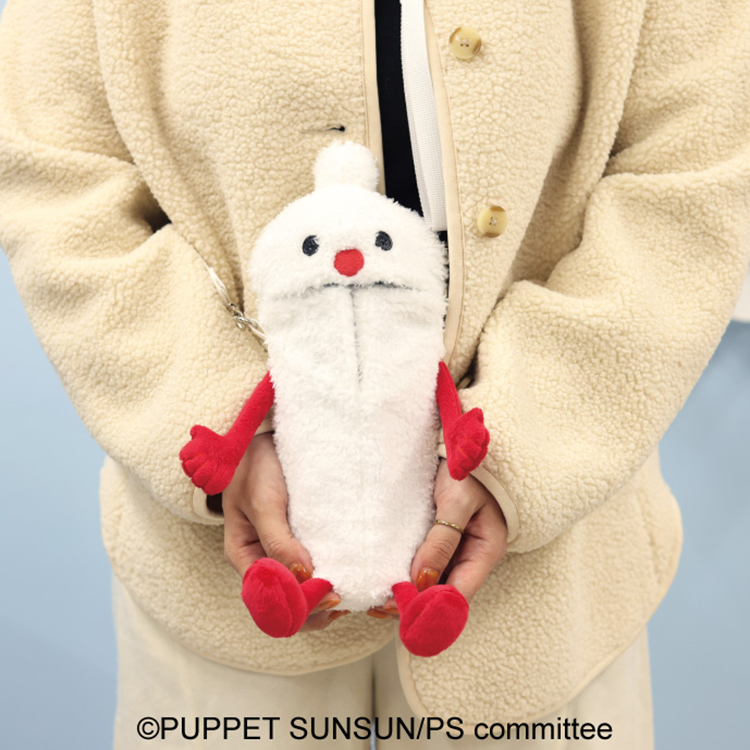 パペットスンスン もふもふペットボトルホルダー ノンノン(4月下旬入荷予定) ノンノン