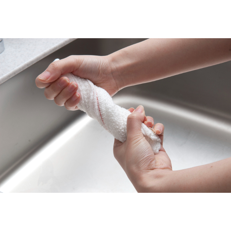 ビストロ先生 ふっくら綿の吸水ふきん2枚入