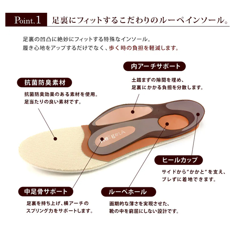 【Re:getA】リゲッタ ローヒールストラップパンプス ブラック S (22-22.5cm) ブラック S(22-22.5cm)