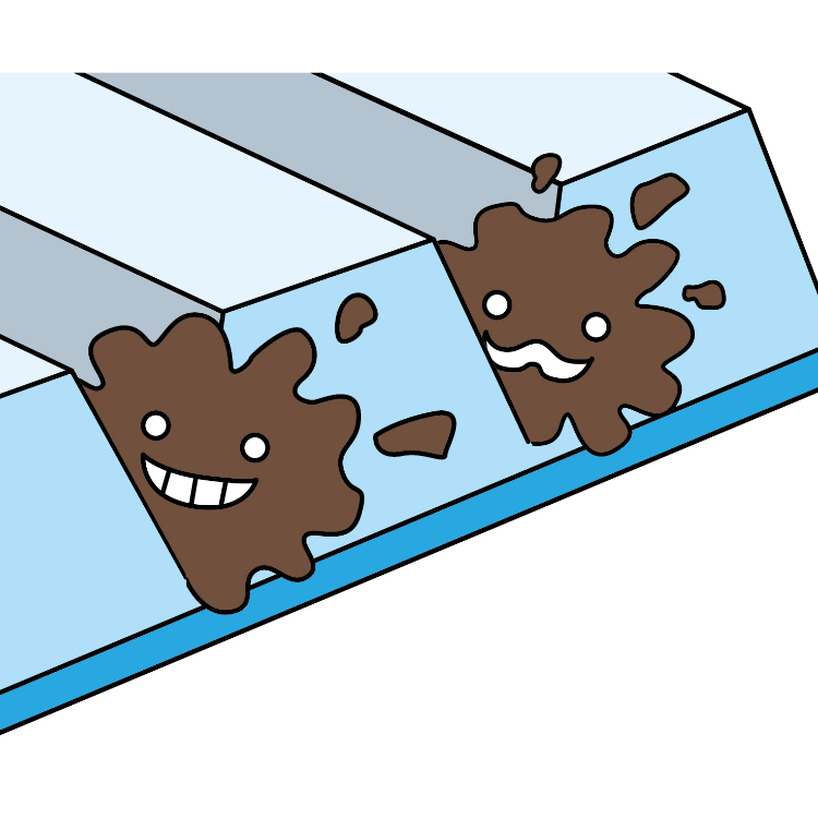 お風呂用すみずみブラシ ブルー ブルー