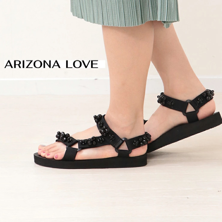 【ARIZONA LOVE】アリゾナラブ トレッキーサンダル BLACK PEARL 36(36 BLACK PEARL): ビジター表示商品