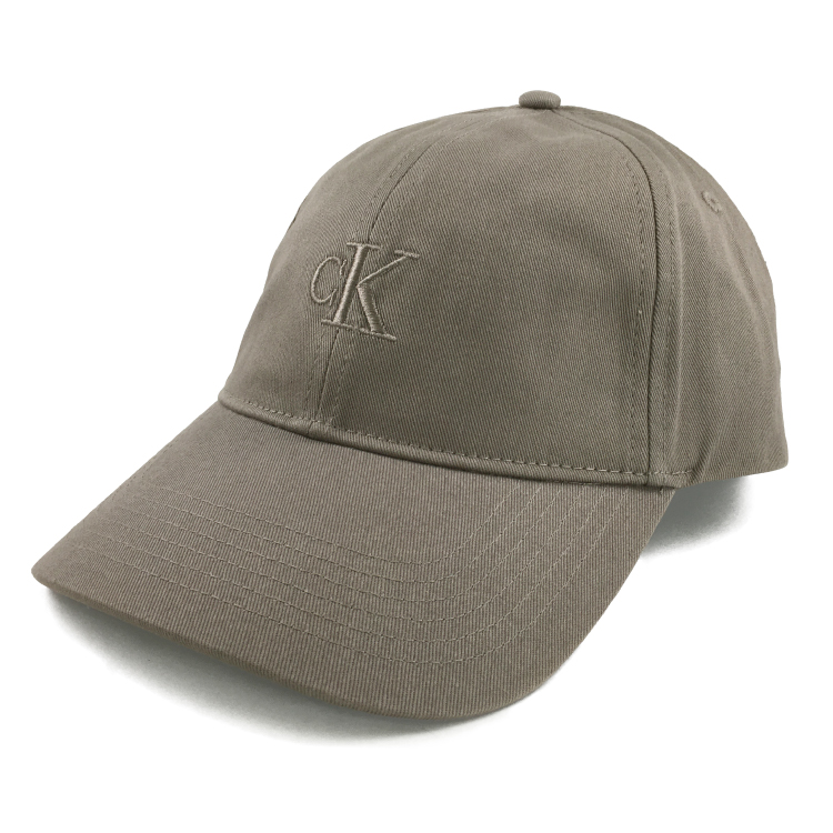 【Calvin Klein/カルバンクライン】MONOGRAM EMBROIDERY CAP charcoal gray charcoal gray