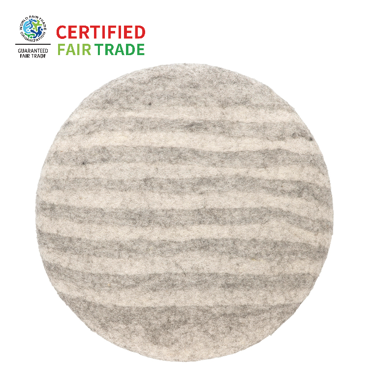 チェアシート ストライプ グレー ストライプ グレー