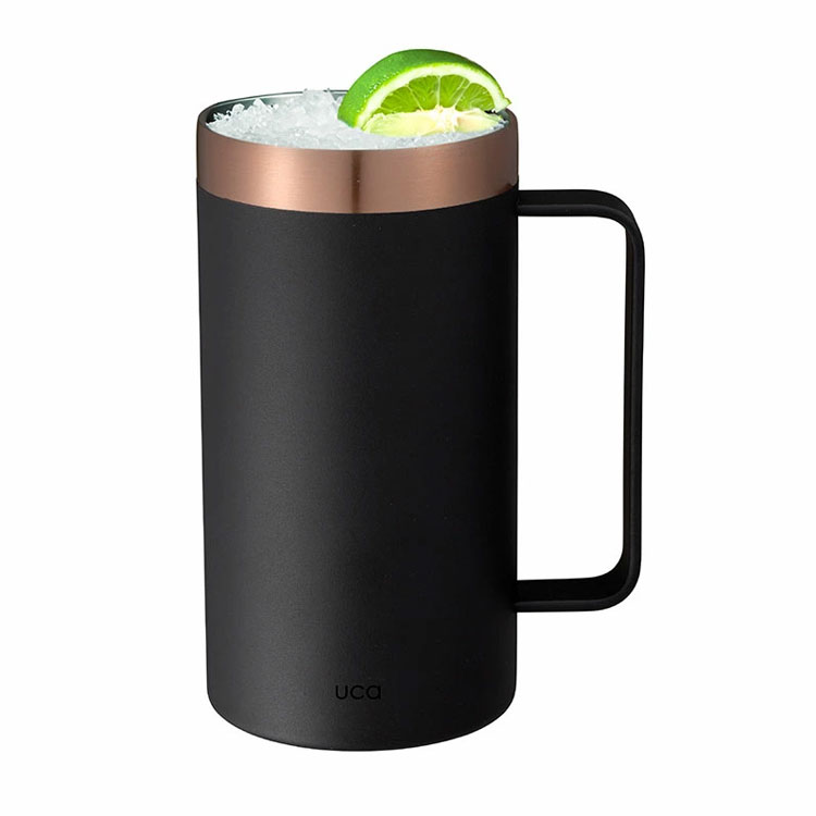 ビールジョッキ 500ml 喉越しを楽しむジョッキ ブラック ブラック