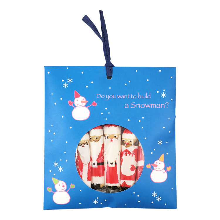 2025クリスマス]紐付和紙袋 サンタおかき: ビジター表示商品｜ファンビ