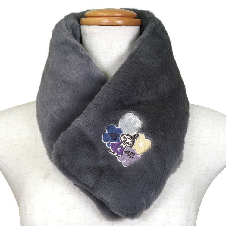 ムーミン エコファー ティペット チャコール 12/チャコール