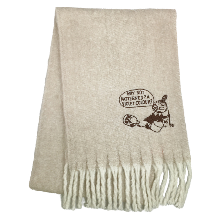 ムーミン ふわもこマフラー 太フリンジ アイボリー 17/アイボリー