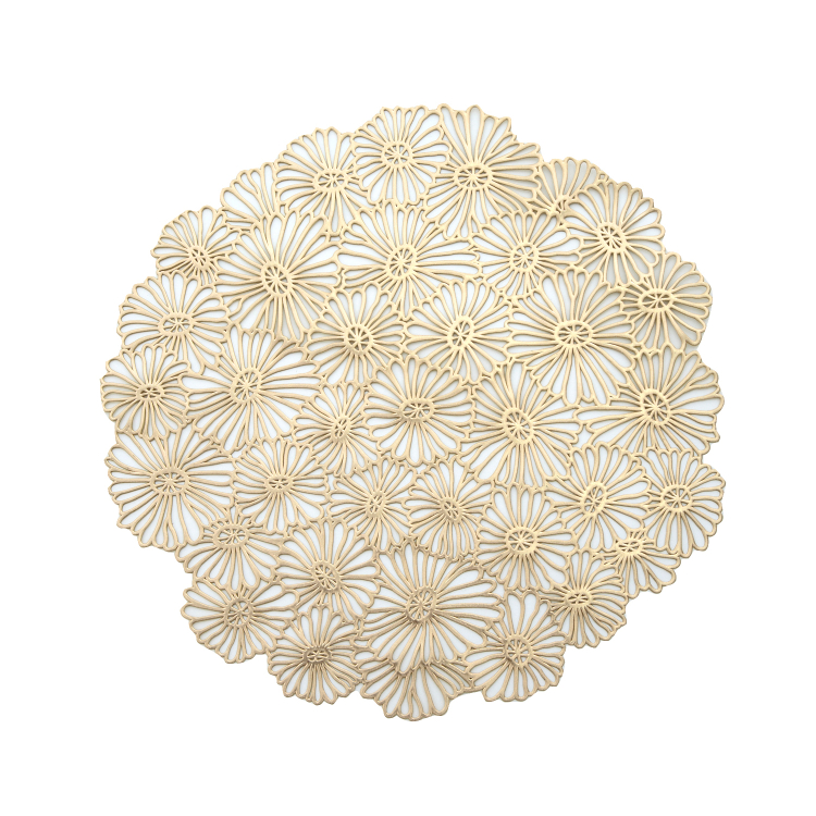 プレイスマット ももとせ ランチョンマット フラワーゴールド フラワーゴールド