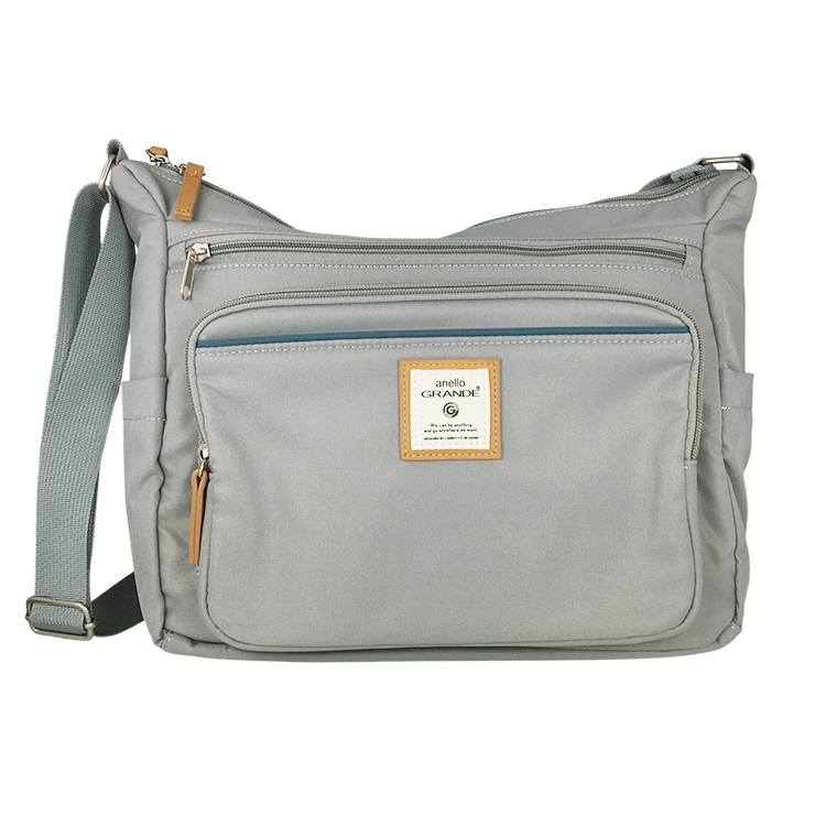 【anello】アネロ GRANDE CINNAMON ショルダーバッグ ブルーグレー ブルーグレー ショルダーバッグ