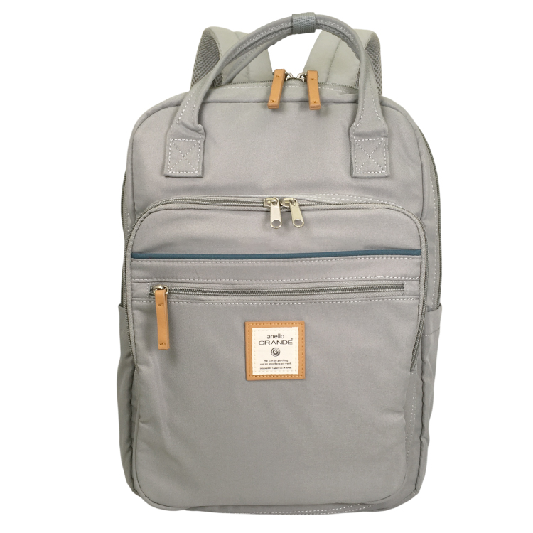 【anello】アネロ GRANDE CINNAMON スクエアリュック ブルーグレー ブルーグレー スクエアリュック