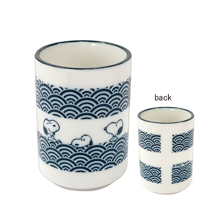 【SNOOPY】スヌーピー 湯呑 美濃焼 波 波 湯呑