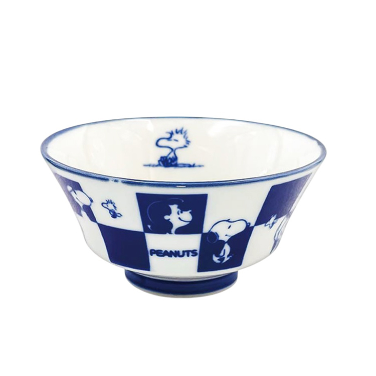 【SNOOPY】スヌーピー 飯椀 市松 大 市松 大 飯椀