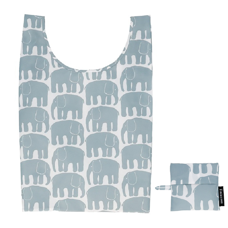 【フィンレイソン】エコバッグ (ループ付き) エレファンティ/グレー エレファンティ/グレー エコバッグ(ループ付き)