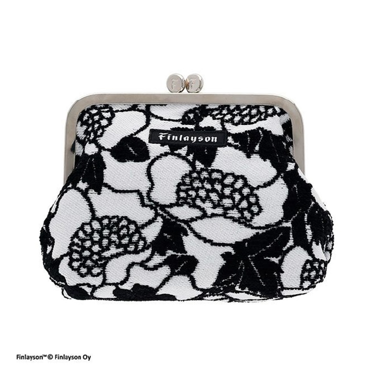 【フィンレイソン】口金ポーチ アンヌッカ/ブラック アンヌッカ/ブラック 口金ポーチ