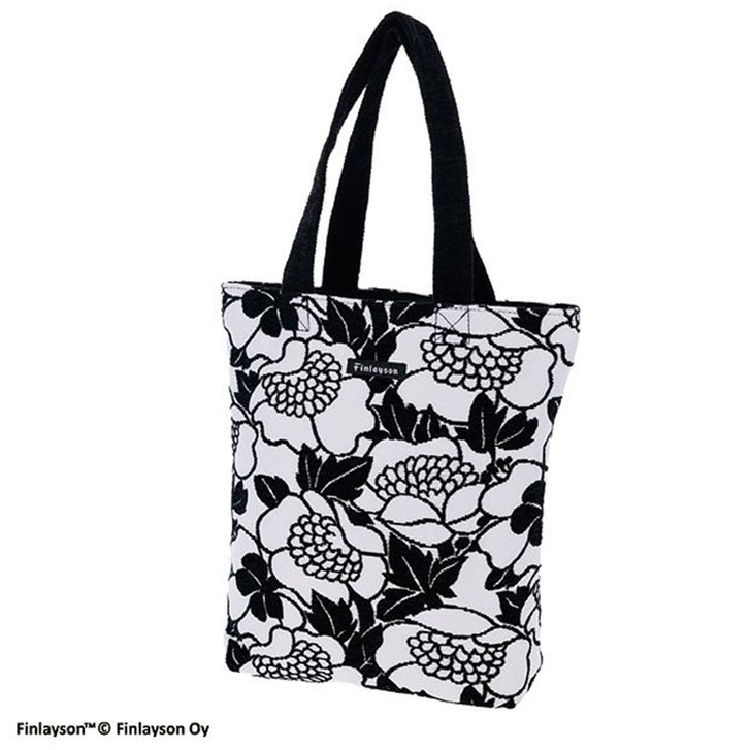 【フィンレイソン】マチ付きトート アンヌッカ/ブラック アンヌッカ/ブラック マチ付きトート