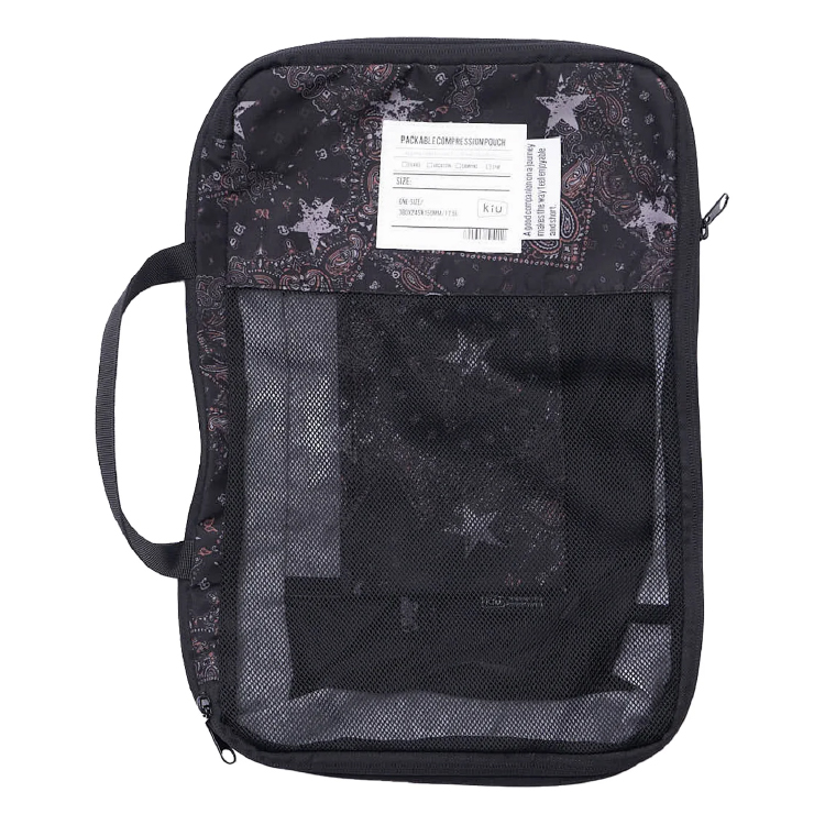 【KiU】パッカブルコンプレッションポーチ スターペイズリー スターペイズリー コンプレッションポーチ