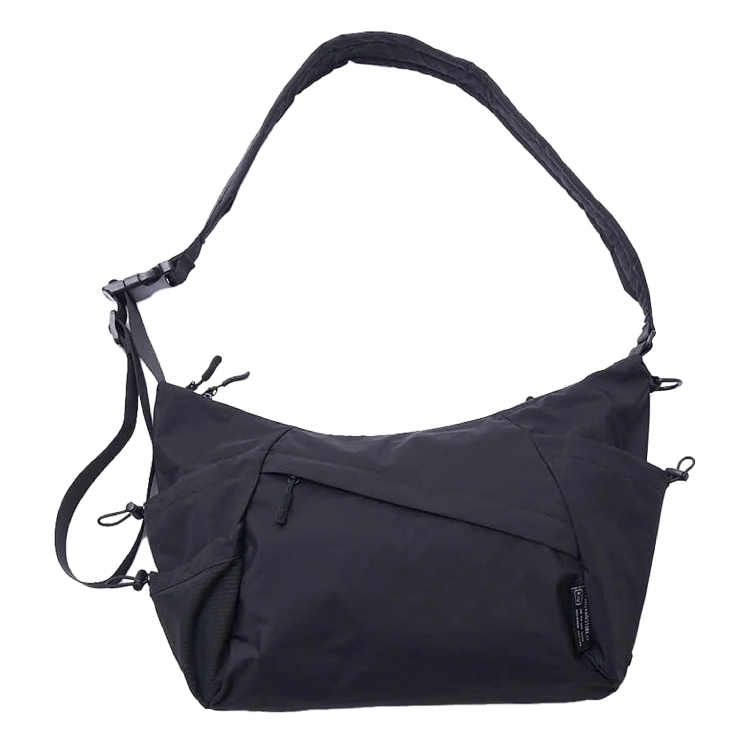 【KiU】ナイロンクロスボディショルダーバッグ ブラック ブラック