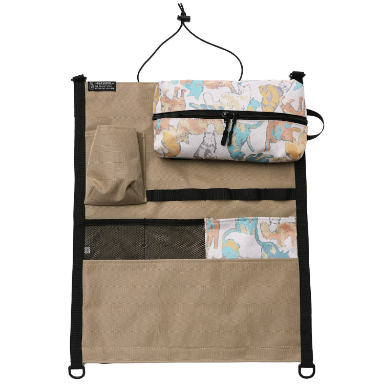 【KiU】ハンギングシートポケット ベージュ ベージュ