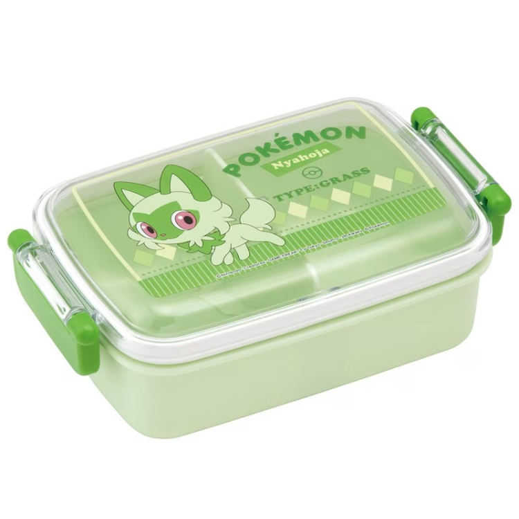 ポケットモンスター 抗菌ふわっと(角型)ランチボックス1段 ニャオハ ニャオハ