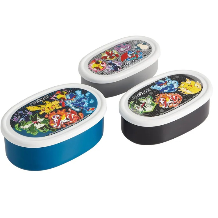 ポケットモンスター 抗菌シール容器3個セット ポケモン25