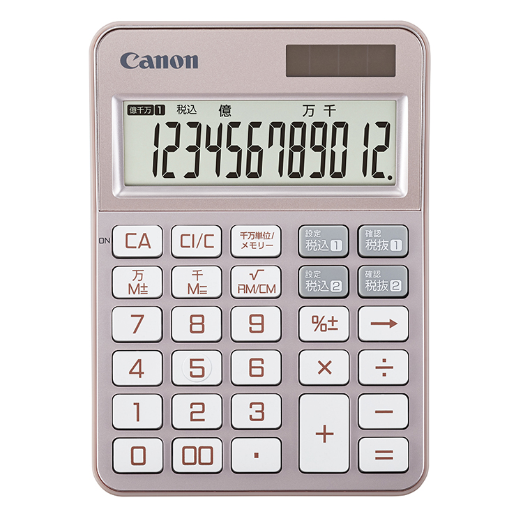 Canon(キヤノン)カラフル電卓 ミニ卓上 ピンクゴールド ピンクゴールド