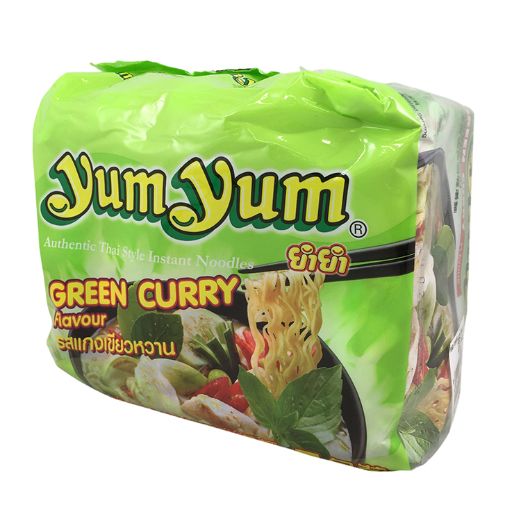 ヤムヤム(yumyum)エスニックヌードル グリーンカレー味 70g×5袋 グリーンカレー味