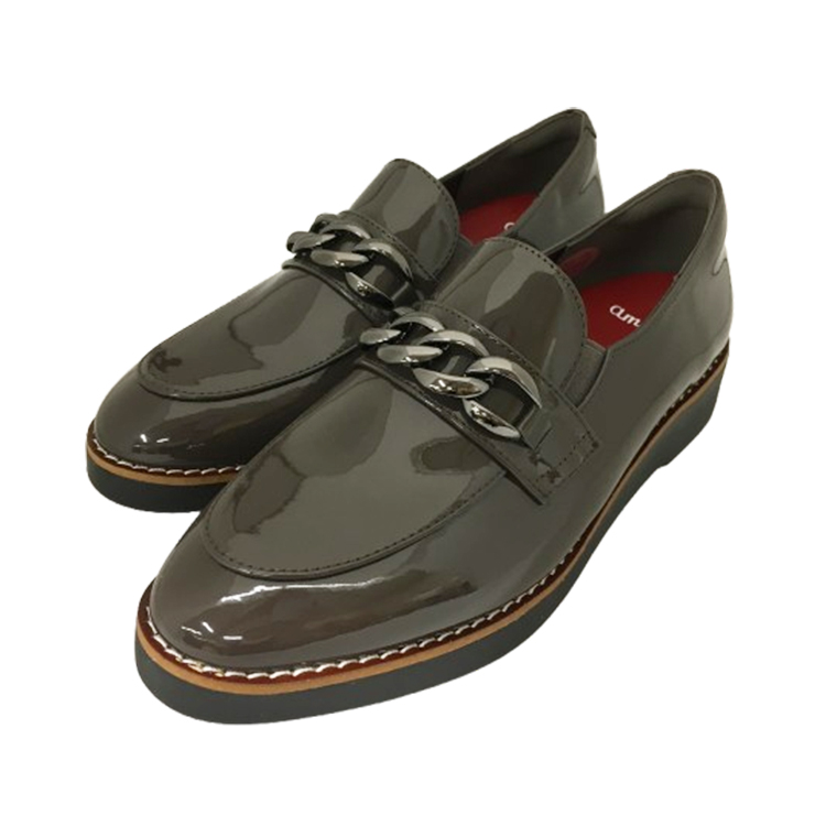 【amitie】アミティエ チェーンビットマニッシュローファー CHARCOAL/E 23cm CHARCOAL/E 23cm
