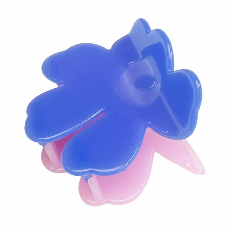 【marimekko】マリメッコ ヘアクリップ Unikko Hair Clip S Two-Tone Small ピンク×ブルー ピンク×ブルー