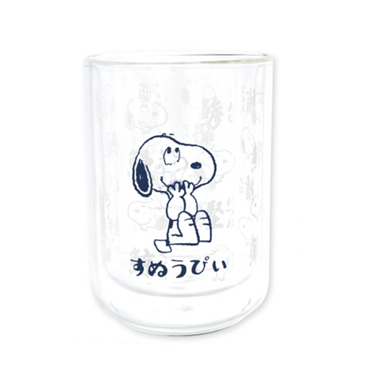 【SNOOPY】スヌーピー ダブルウォールフリーカップL 漢字 漢字
