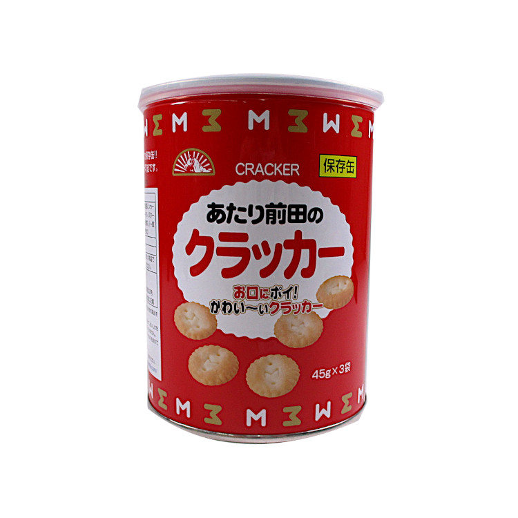 前田製菓 あたり前田のクラッカー保存缶: ビジター表示商品｜ファンビ寺内ネットストア