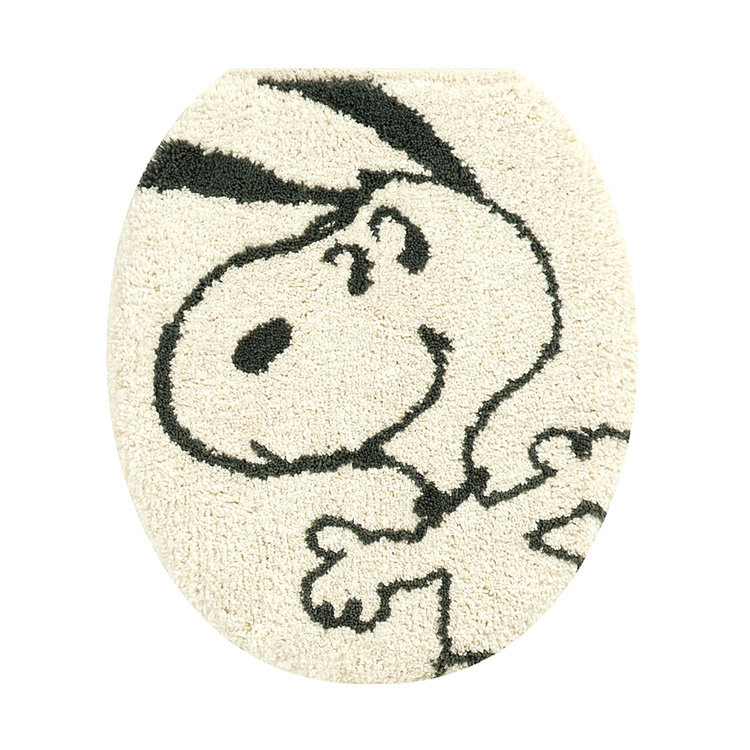 Snoopy スヌーピー サーフアップ トイレフタカバー 普通用 ｱｲﾎﾞﾘｰ ビジター表示商品 ファンビ寺内ネットストア