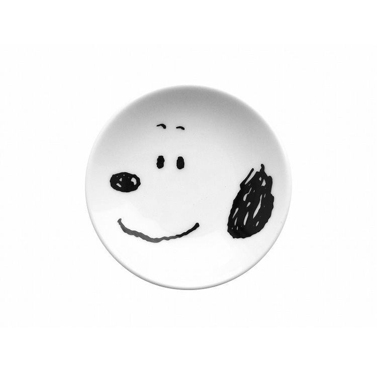 Snoopy スヌーピー Peanuts ピーナッツ シンプルフェイス ミニプレート皿 ｽﾀﾝﾀﾞｰﾄﾞ ビジター表示商品 ファンビ寺内ネットストア