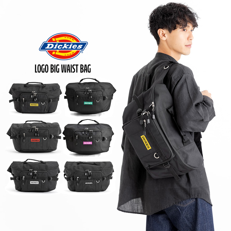 Dickies ディッキーズ ロゴビッグウェストバッグ レッド ブラック レッド ブラック ビジター表示商品 ファンビ寺内ネットストア