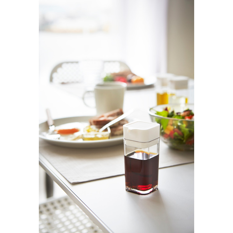 プッシュ式醤油差し アクア ホワイト