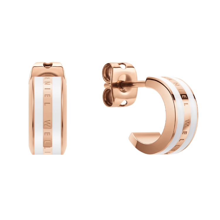 Daniel Wellington ダニエルウェリントン Emalie ピアス White ビジター表示商品 ファンビ寺内ネットストア