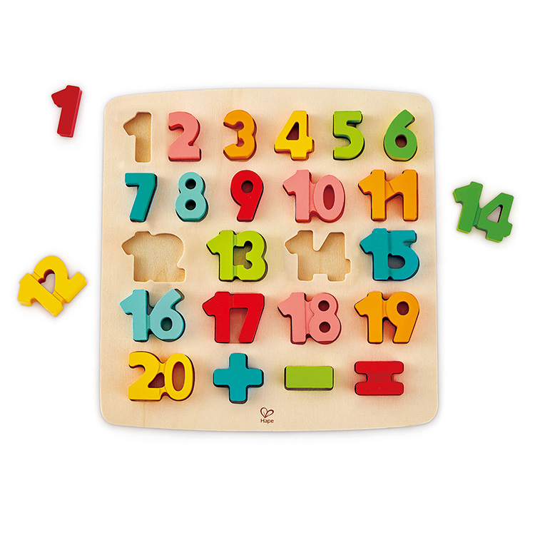 Hape ハペ 木のおもちゃ 数字のパズル E1550a ビジター表示商品 ファンビ寺内ネットストア