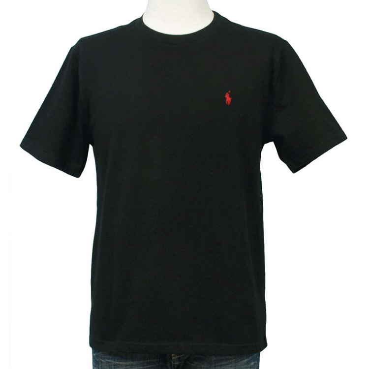【POLO RALPH LAUREN/ポロラルフローレン】ワンポイントロゴTシャツ クルーネック ボーイズXL ブラック ブラック ボーイズサイズ XL